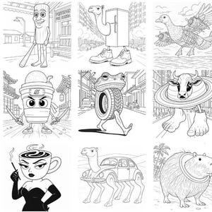 Brainrot Coloring Book