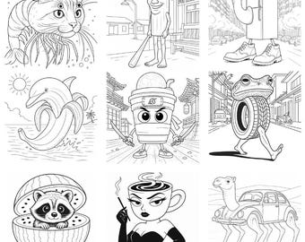 Italian Brainrot Coloring Book