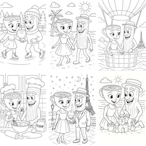 Tung Tung Tung Sahur and Ballerina Cappuchina Coloring Book