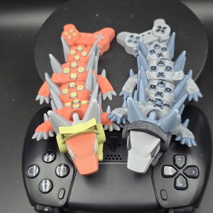Gearticuleerde gamingdraak fidgetspeelgoed, 3D-geprinte flexibele draak met controllerontwerp, nerdcadeau