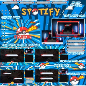 Animated Piko Stream Pack For Twitch Streamers Pixel RPG Fantasy animated overlays For Twitch youtube streamers
