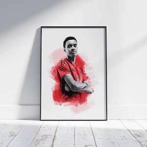 Jamal Musiala Poster, Football Wall Art Print