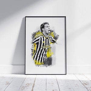 Kenan Yildiz Poster, Football Wall Art Print