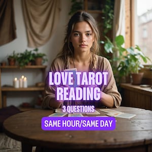 Lectura de tarot del amor a la misma hora / Lectura de tarot del amor en profundidad / Lectura psíquica profunda de almas gemelas / Tarot detallado de llamas gemelas / El mismo día