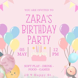 Kids Birthday Party Invitation