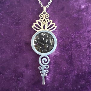 Golden Obsidian Pendant Necklace – Protective Crystal Jewelry for Grounding, Strength & Spiritual Shielding