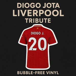 Diogo Jota Liverpool #20 Tribute Car Sticker – Bubble-Free Vinyl Decal | Memorial Edition