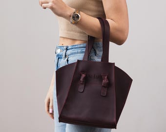 Personalized leather tote bag with initials, Extra large tote bag, Leather work bag, Leather tote bag women, Leather shoulder tote bag