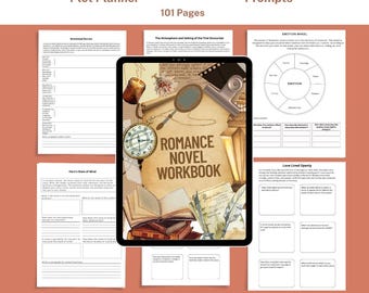 Romance Novel Writing Planner: Write Book, Digital Writing Workbook