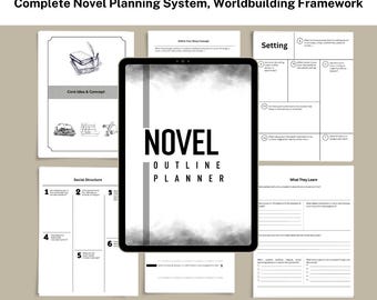 Novel Outline Planner: Creative Writing Prompts, Story Planning Plan
