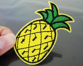 Pineapple Patch Fruit patches Yellow patch Applique embroidered patch Iron On Patch Sew On Patch