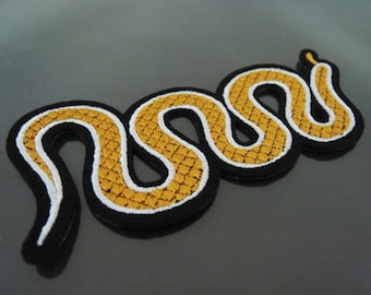 Opstrijkbare Patch - Snake Patch dier stoffen geborduurde Patch Patch naai opstrijkbare Patches
