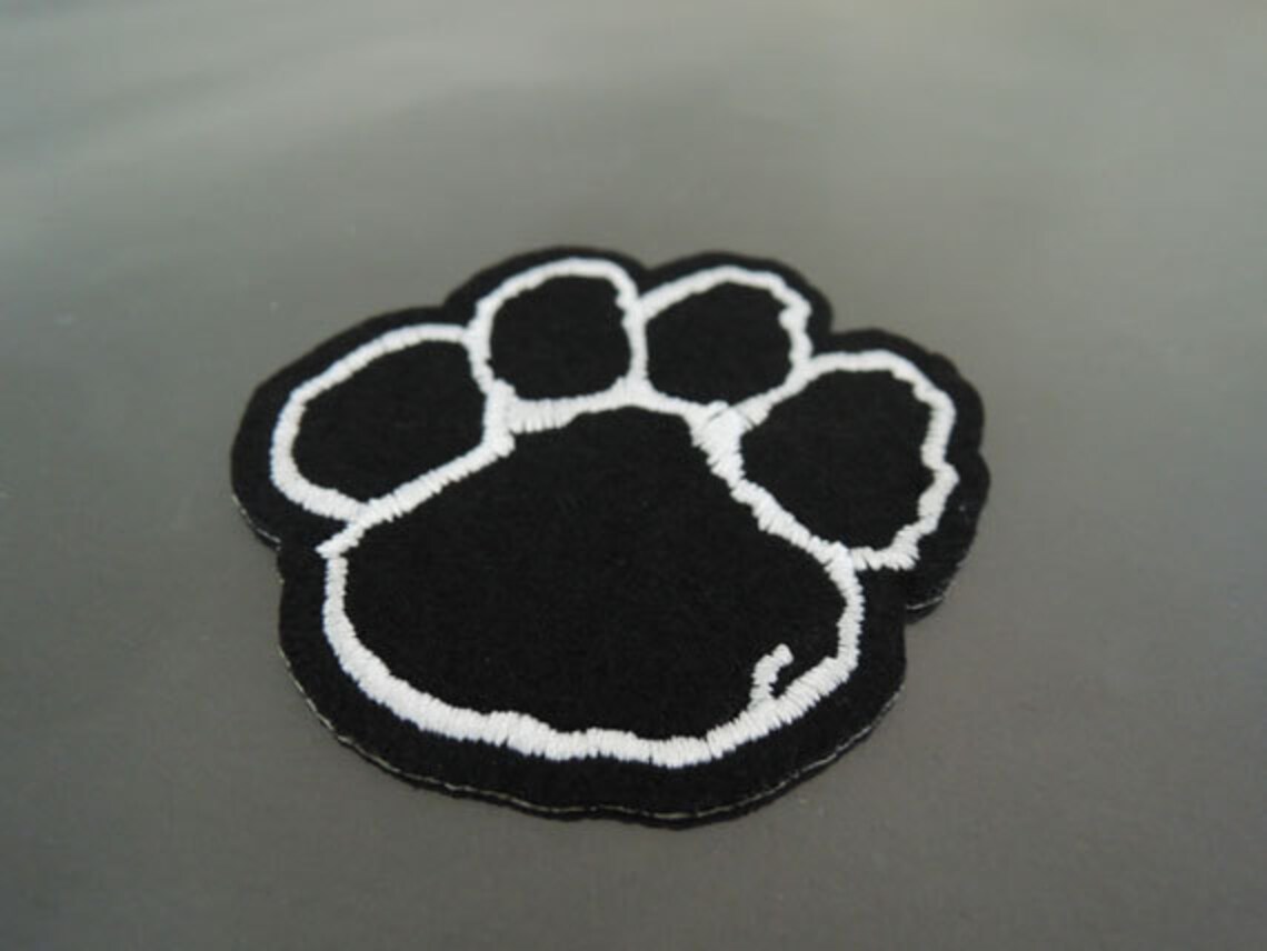 Paw Patches - Iron on Patches Paw Print Patch Applique Embroidered ...