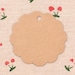 Kraft Paper Tags 50 Pcs Kraft Tags Scalloped Circle Round Tag Price ...