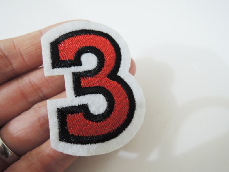 Number Patches Iron on or Sewing on Patch 09 Number Patches Etsy