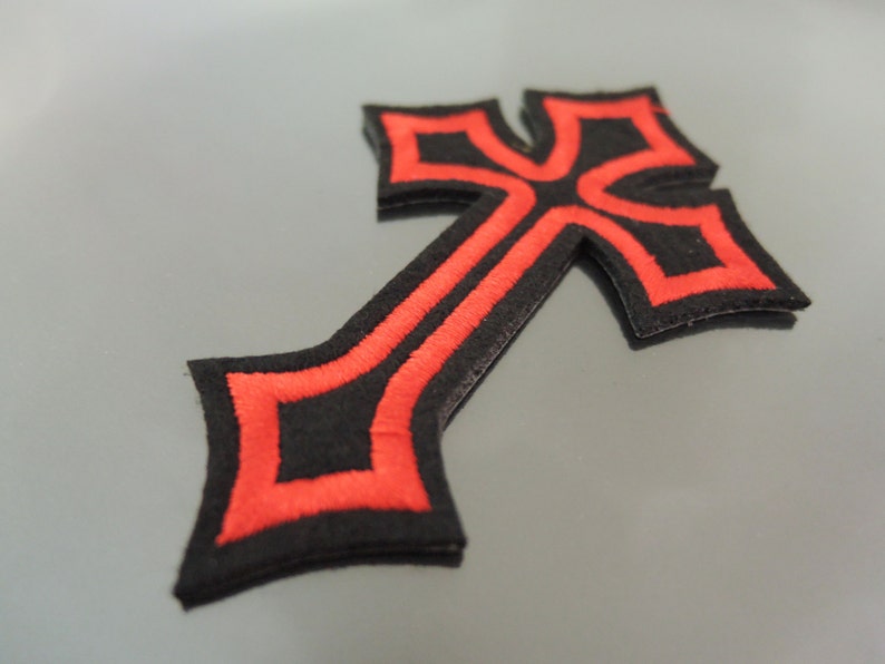 Iron on Patch Cross Patch Crucifix Patches Embroidered Patch Etsy