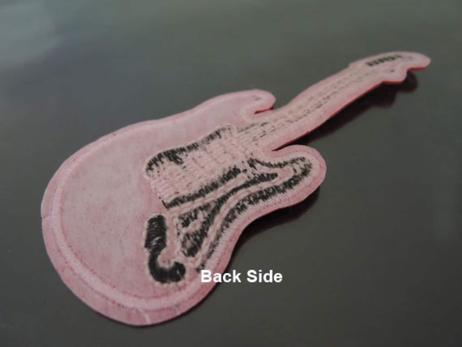 Guitar Patches Iron on Patches or Sewing on Patch Red Guitar Etsy