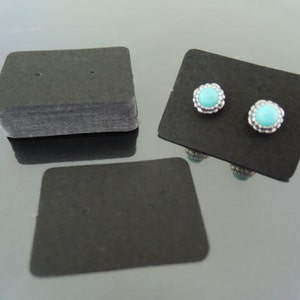 100pcs Earring Black Paper Tags - Black Tags Earring Tag Price Tags Black Card Tag Plain Tags with Two Holes 2.5cm x 3.5cm