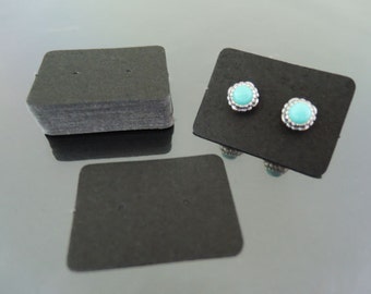 100pcs Earring Black Paper Tags - Black Tags Earring Tag Price Tags Black Card Tag Plain Tags with Two Holes 2.5cm x 3.5cm