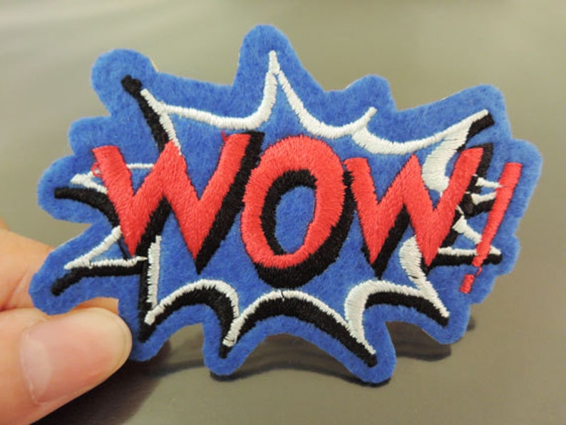 WOW Letter Patches Iron on or Sewing on Patch Letter Patches | Etsy