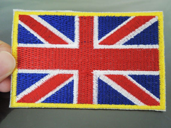 Embroidered Union Jack Patch Union Jack & England Flag Embroidered Iron-On / Sew-On Patch - Cotton, Made In UK Iron On England Flag Patch - Foto 2