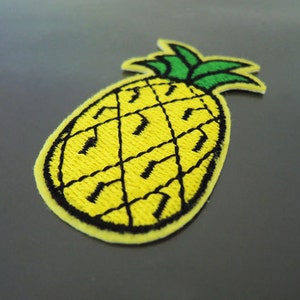 Pineapple Patch Fruit Patches Yellow Patch Applique Embroidered Patch ...