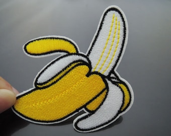Banana Patch Fruit patches Yellow patch Applique embroidered patch Iron On Patch Sew On Patch