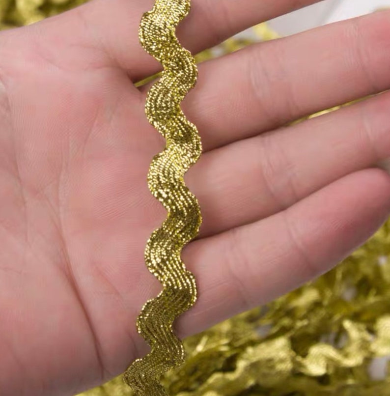 Ric Rac Trim - Mini Ric Rac Trim Rick Rack , Zig Zag Ribbon (gold or ...