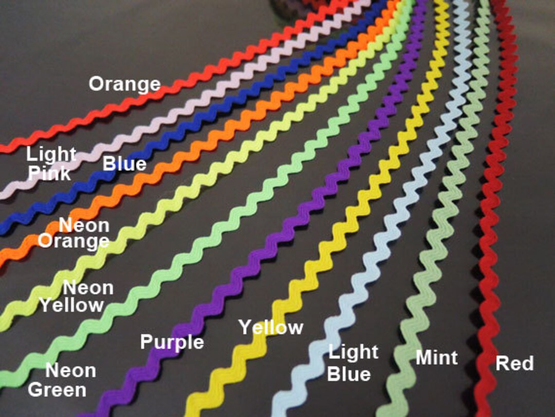 Ric Rac Trim 1/4 Mini Ric Rac Trim Rick Rack , Zig Zag Ribbon , 11