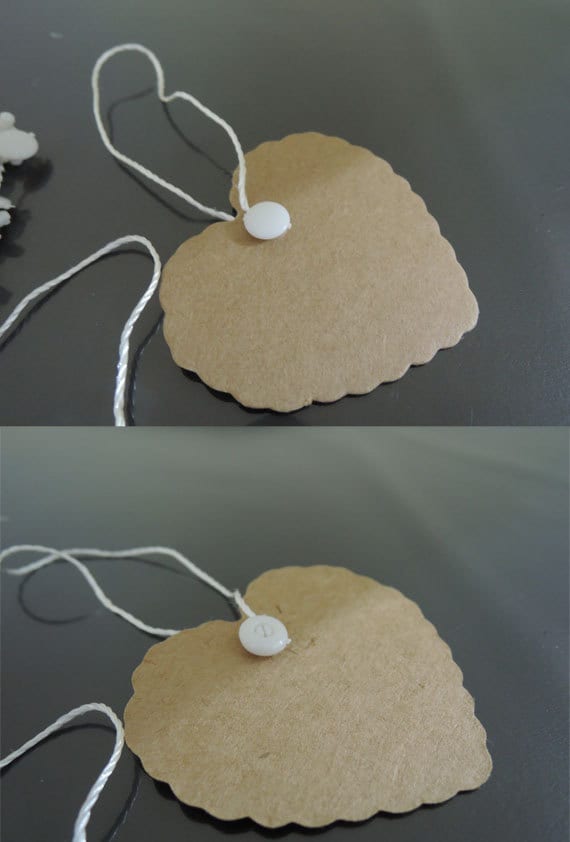 Hang Tag String 100pcs White Hang Tag String With Round - Etsy