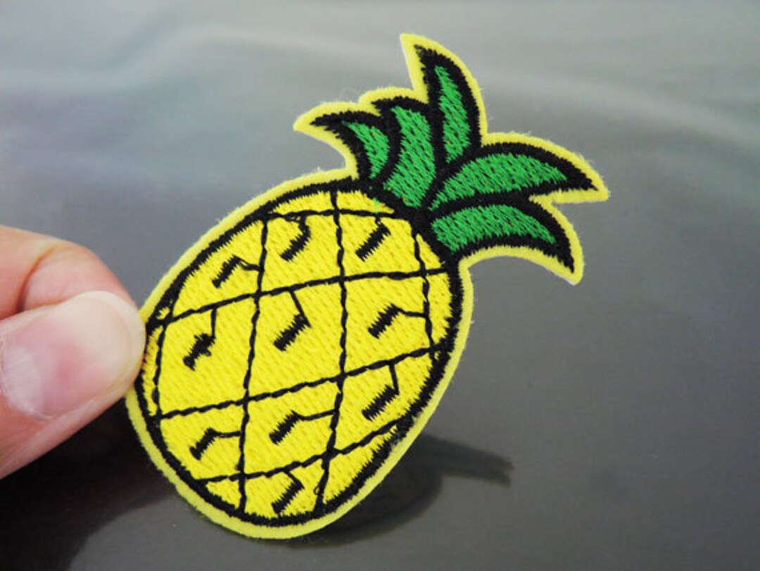 50 Pcs Pineapple Embroidered Patches,funny Iron On Patches For Clothes Lh-1