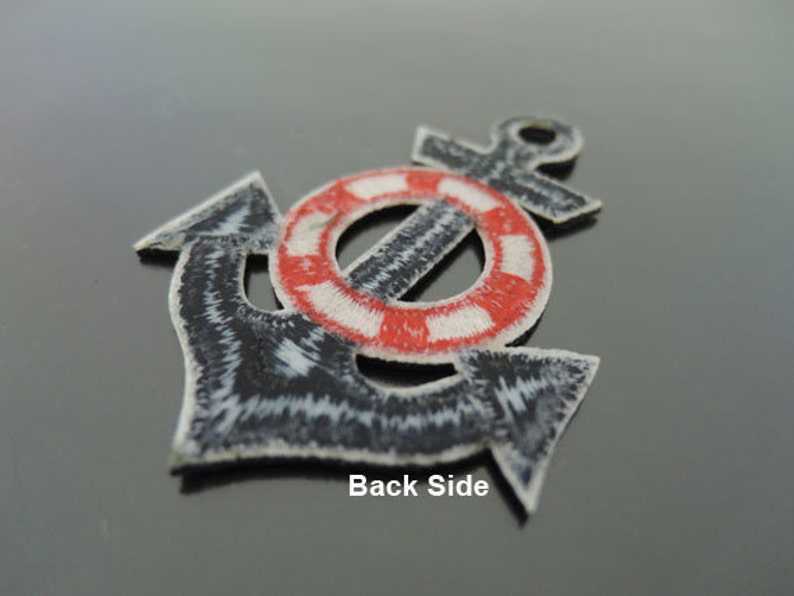 Anchor Patches Iron on Patches Dark Blue Anchors Patch Etsy