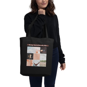Être Ava, c'est littéralement... • Sac fourre-tout esthétique avec prénom • Cadeau Ava personnalisé • Joli sac de transport quotidien