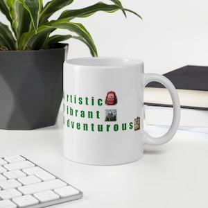 Mug Ava • Nom artistique dynamique et audacieux • Cadeau personnalisé pour fille