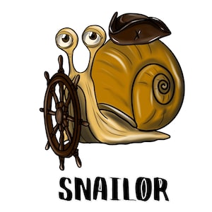 Snail Courier PNG: Funny Printable Snail Art (Digital Download)