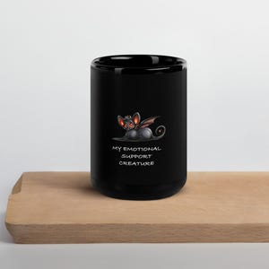 My Emotional Support Creature Mug – Cute Demon Fantasy Coffee Cup