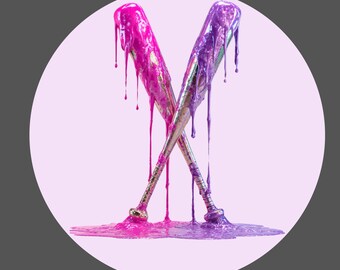 Softball Sticker Pack: Fierce & Glam Sports Decals for Girls