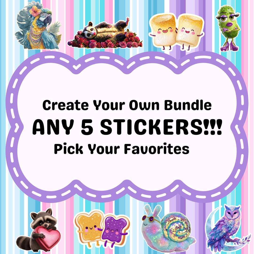 Create Your Own Sticker Bundle - Etsy