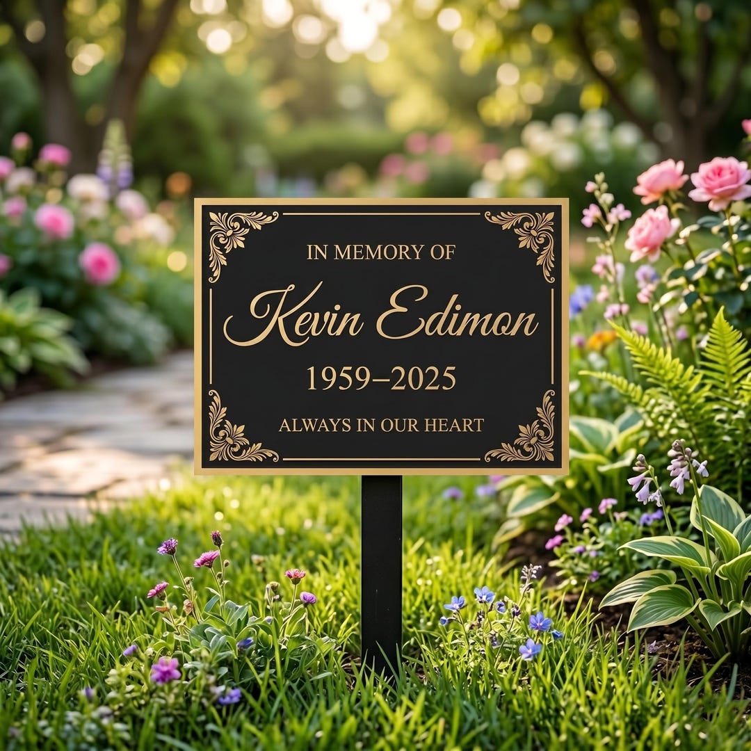 Personalized Grave Marker Sign, Memorial Garden Stake, Remembrance ...