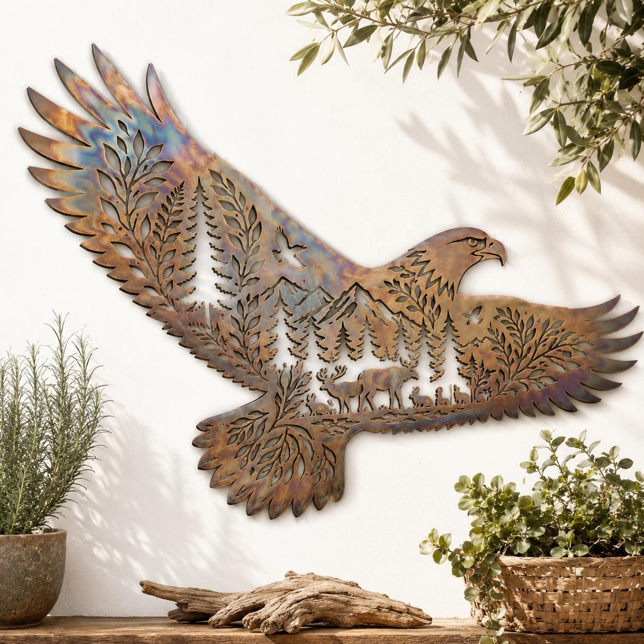 Vintage Metal Eagle Wall Hanging - Etsy