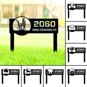 Custom Address Yard Stake, Outdoor Address Lawn Stake, Personalized  Address Marker for Yard, Driveway, Or Garden Decor, Farm Sign,Metal Art