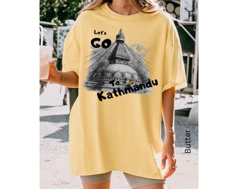 Kathmandu Nepal Travel Shirt, Comfort Colors Unisex Tee