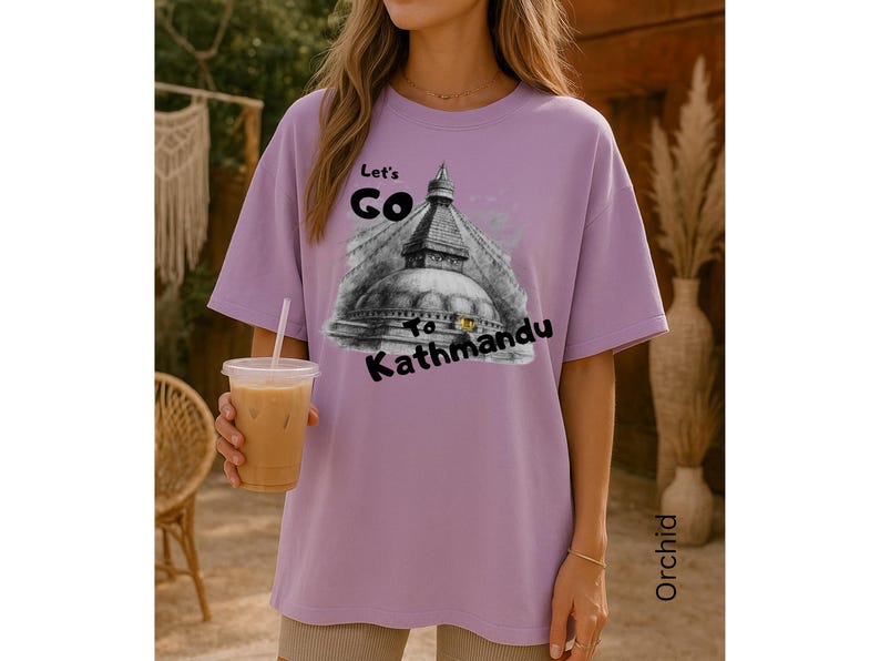 Kathmandu Nepal Travel Shirt, Comfort Colors Unisex Tee image 8