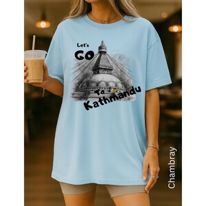 Kathmandu Nepal Travel Shirt, Comfort Colors Unisex Tee image 11