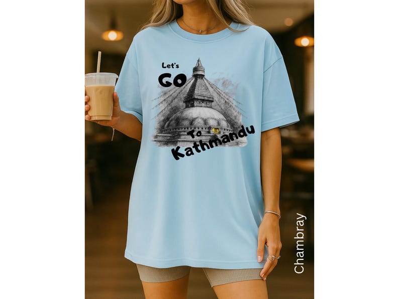 Kathmandu Nepal Travel Shirt, Comfort Colors Unisex Tee image 11