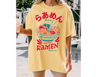Japanese Ramen Shirt, Ramen Lover, Retro Graphic Tee, Foodie T-Shirt, Vintage Aesthetic Tshirts, Asian Ramen Noodles Tshirt