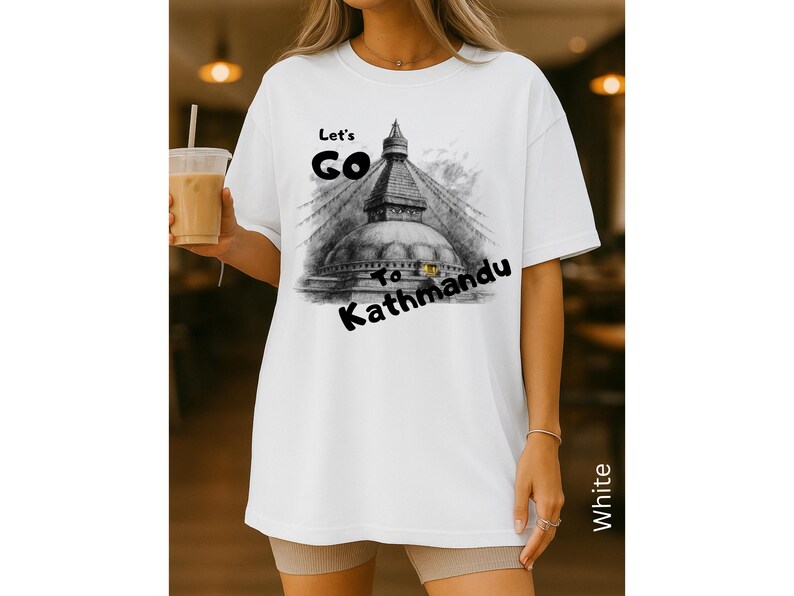 Kathmandu Nepal Travel Shirt, Comfort Colors Unisex Tee image 9