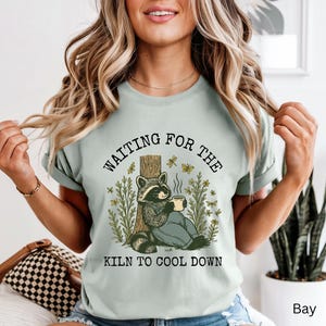 Comfort Colors Raccoon Pottery Tshirt, Pottery Studio Shirts, Ceramics Artist Shirt, Gift for Potters, Funny Raccoon Shirt, Pottery Tshirt image 5