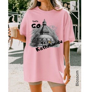Kathmandu Nepal Travel Shirt, Comfort Colors Unisex Tee image 7