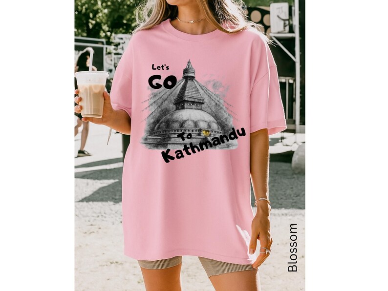 Kathmandu Nepal Travel Shirt, Comfort Colors Unisex Tee image 7